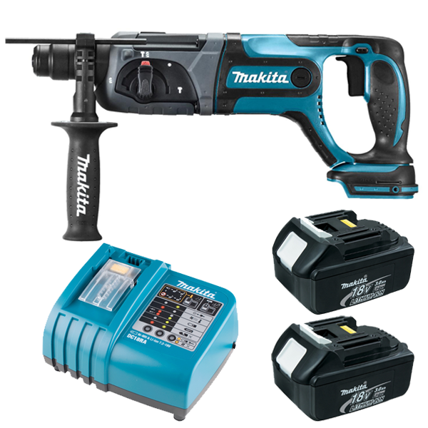 Makita Cordless Li-Ion Rotary Hammer DHR241RFE (18V x 3.0Ah)